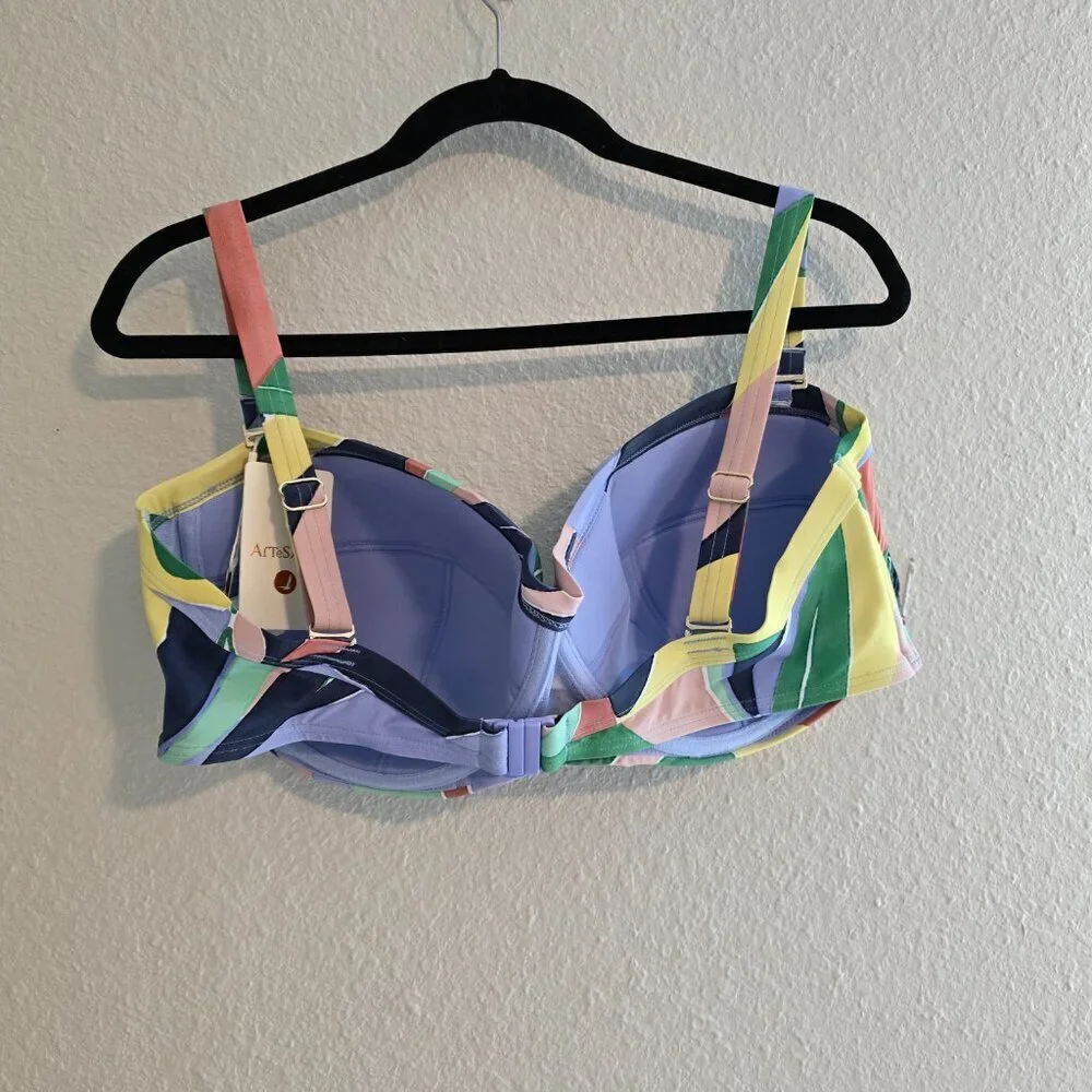 NWT Artesands L'Avana Botticelli Bandeau Bikini Top